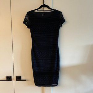 Banana Republic Lace Navy Mini Dress